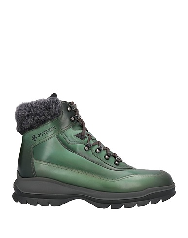 SANTONI Ankle boot Leather, Synthetic fibers