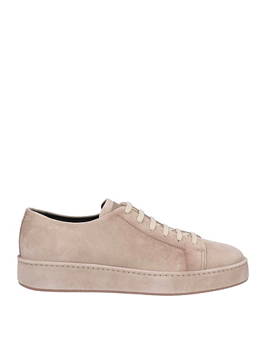 SANTONI Кеды и кроссовки Светло-серый Кожа
