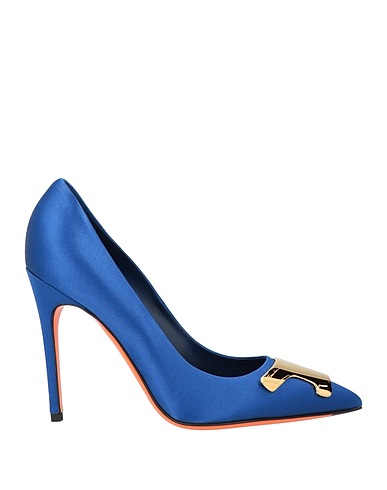 SANTONI Décolleté Blu Fibre tessili