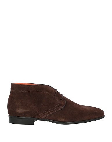 SANTONI Ankle boot Dark brown Leather