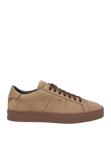 SANTONI Sneakers Khaki Leather