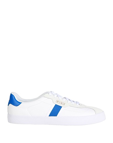 POLO RALPH LAUREN Sneakers White Textile fibres, Leather
