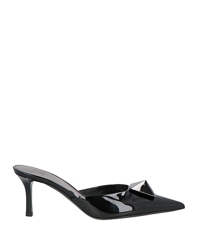 VALENTINO GARAVANI Mules and clogs Black Leather