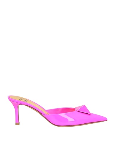 VALENTINO GARAVANI Mules and clogs Fuchsia Leather