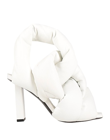 BALMAIN Sandalen Weiß Lammleder