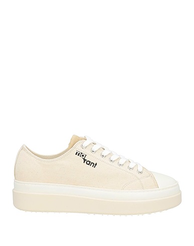 ISABEL MARANT Sneakers Beige Leather, Textile fibers
