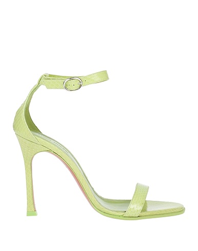 AMINA MUADDI Sandals Lime green Leather