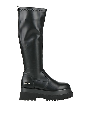REPLAY Stiefel Schwarz Gewebefasern