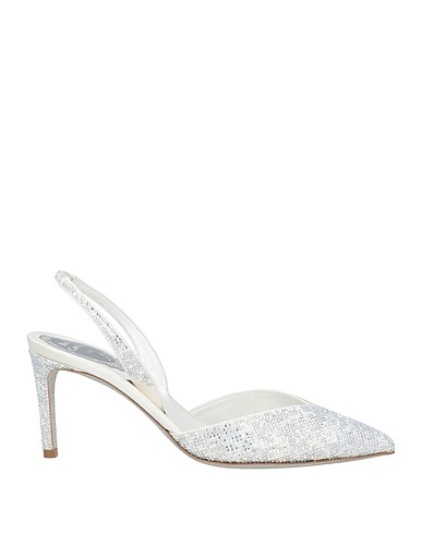 RENE' CAOVILLA Décolleté Grigio chiaro Fibre tessili
