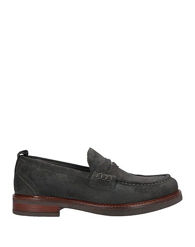 POLLINI Loafers Charcoal Leather