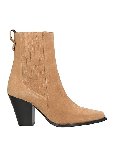 POLLINI Ankle boot Beige Leather