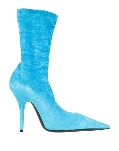 BALENCIAGA Ankle boot Sky blue Textile fibres