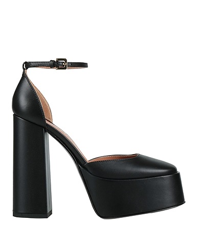 POLLINI Court Black Leather