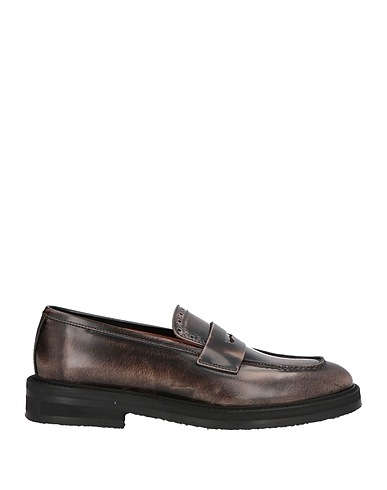 POLLINI Loafers Khaki Leather