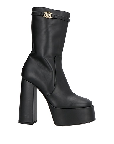 POLLINI Ankle boot Black Calfskin