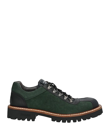 POLLINI Stringate Verde scuro Pelle