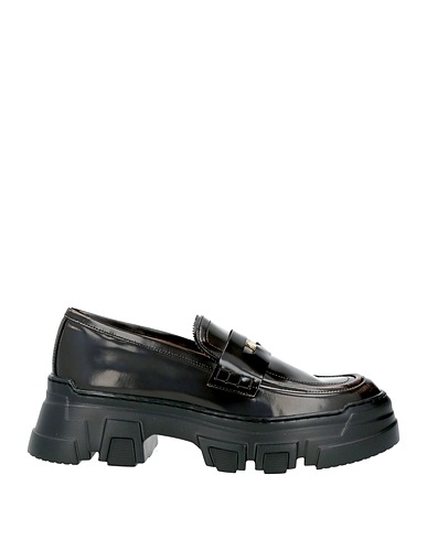POLLINI Loafers Black Leather