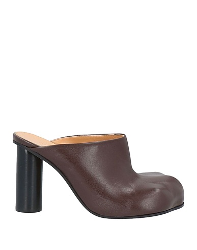 JW ANDERSON Mules and clogs Chocolate brown Leather