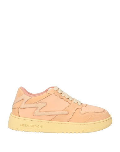 METAL GIENCHI Sneakers Rosa chiaro Pelle, Fibre tessili