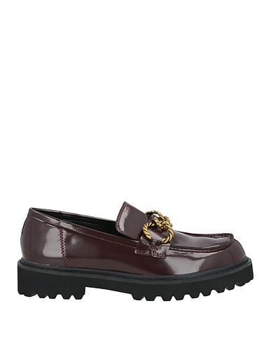 FRANCESCO MILANO Loafers Dark brown Leather