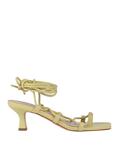 ERIKA CAVALLINI Flip flops Light green Leather