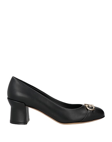 FERRAGAMO Court Black Lambskin