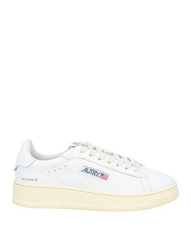 AUTRY Sneakers White Leather, Textile fibres, Other Fibres