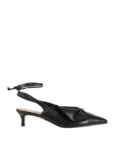 RED(V) Pump Black Leather