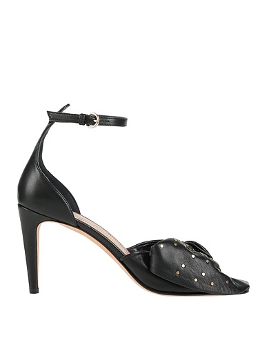 RED(V) Sandals Black Leather