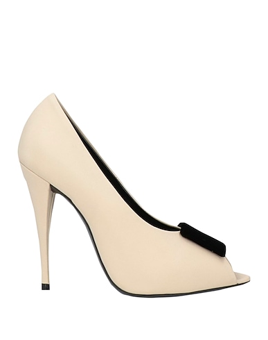 SAINT LAURENT Court Beige Textile fibres