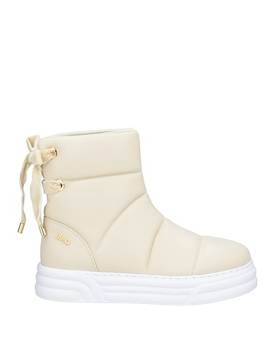 LIU •JO Ankle boot Ivory Textile fibres