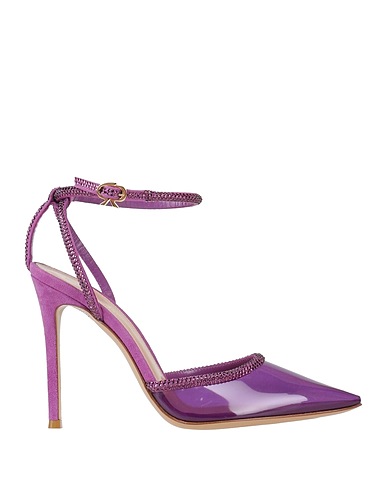 GIANVITO ROSSI Court Mauve PVC - Polyvinyl chloride, Leather