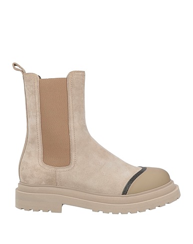 BRUNELLO CUCINELLI ショートブーツ ベージュ 革（なめし加工）