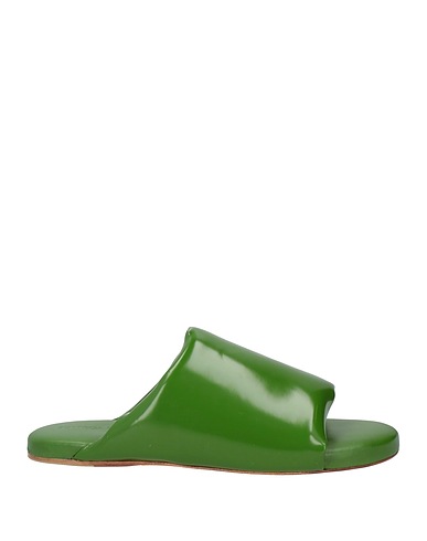 BOTTEGA VENETA Sandals Military green Leather