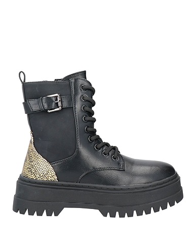 TWINSET Ankle boot Black Textile fibers