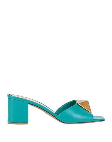 VALENTINO GARAVANI Sandals Emerald green Leather