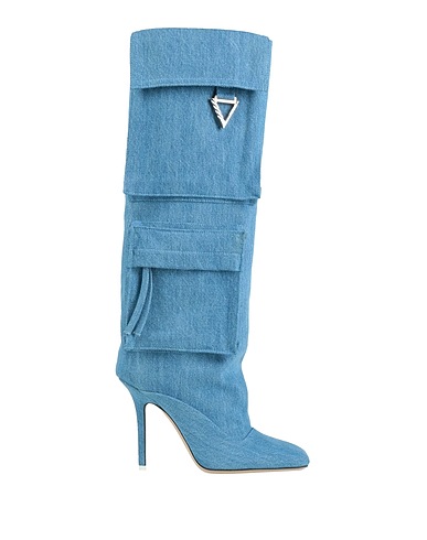 THE ATTICO Boots Blue Textile fibers