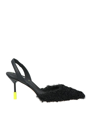 MSGM Décolleté Nero Fibre tessili, Pelle