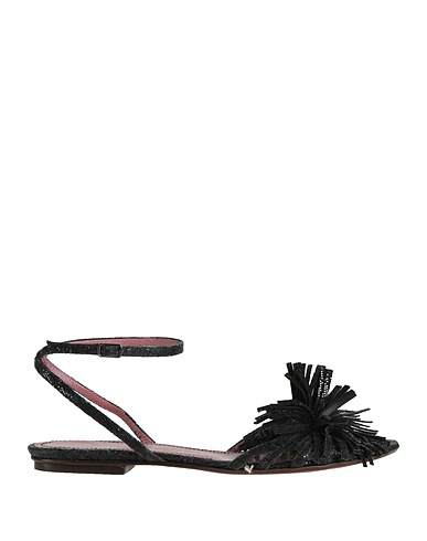 JEAN-MICHEL CAZABAT Sandals Black Textile fibers