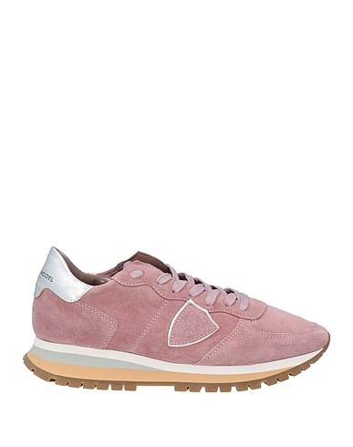 PHILIPPE MODEL Sneakers Antique rose Leather, Textile fibres