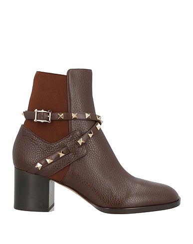 VALENTINO GARAVANI Ankle boot Chocolate brown Leather