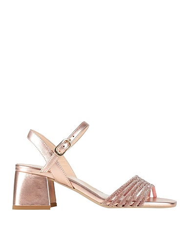 NERO GIARDINI Sandals Rose gold Leather