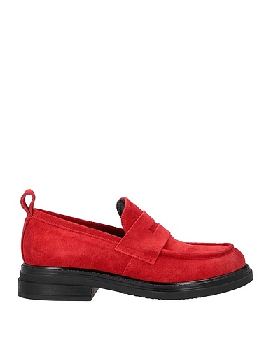LAURA BELLARIVA Loafers Red Leather