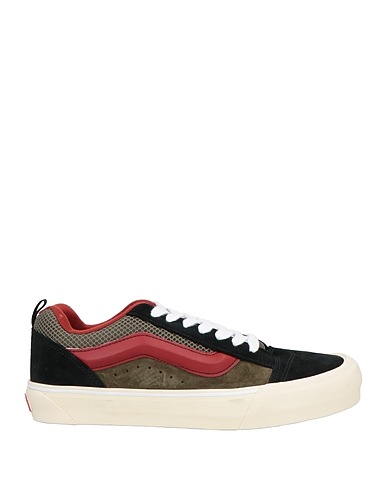 VANS Sneakers Black Leather, Textile fibres