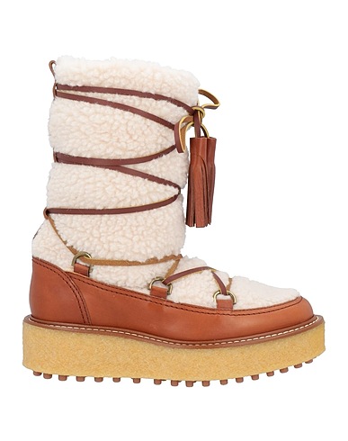 TOD'S Ankle boot Tan Shearling, Leather