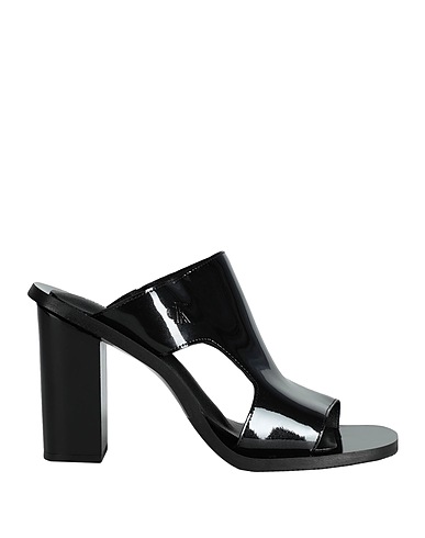 CALVIN KLEIN JEANS Sandals Black 100% Leather
