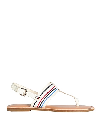 TOMMY HILFIGER Flip flops 100% Polyester, Leather