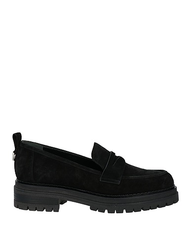 SERGIO ROSSI Loafers Black Leather
