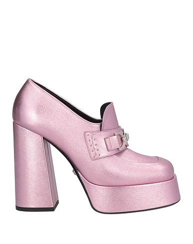 VERSACE Loafers Pink Calfskin