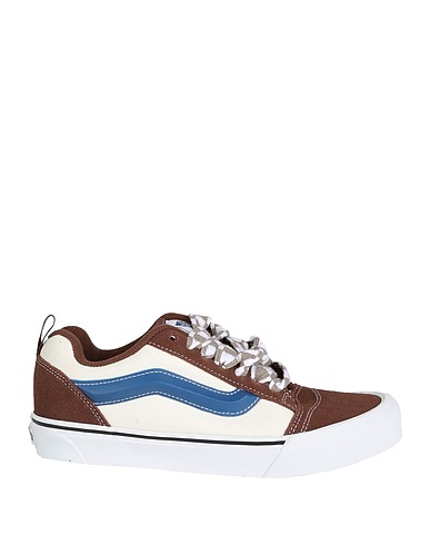 VANS Sneakers Knu Skool Chocolate brown Leather, Textile fibres